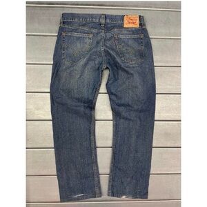 Vintage 514 Levi's Men's Blue Denim Straight Slim Jeans